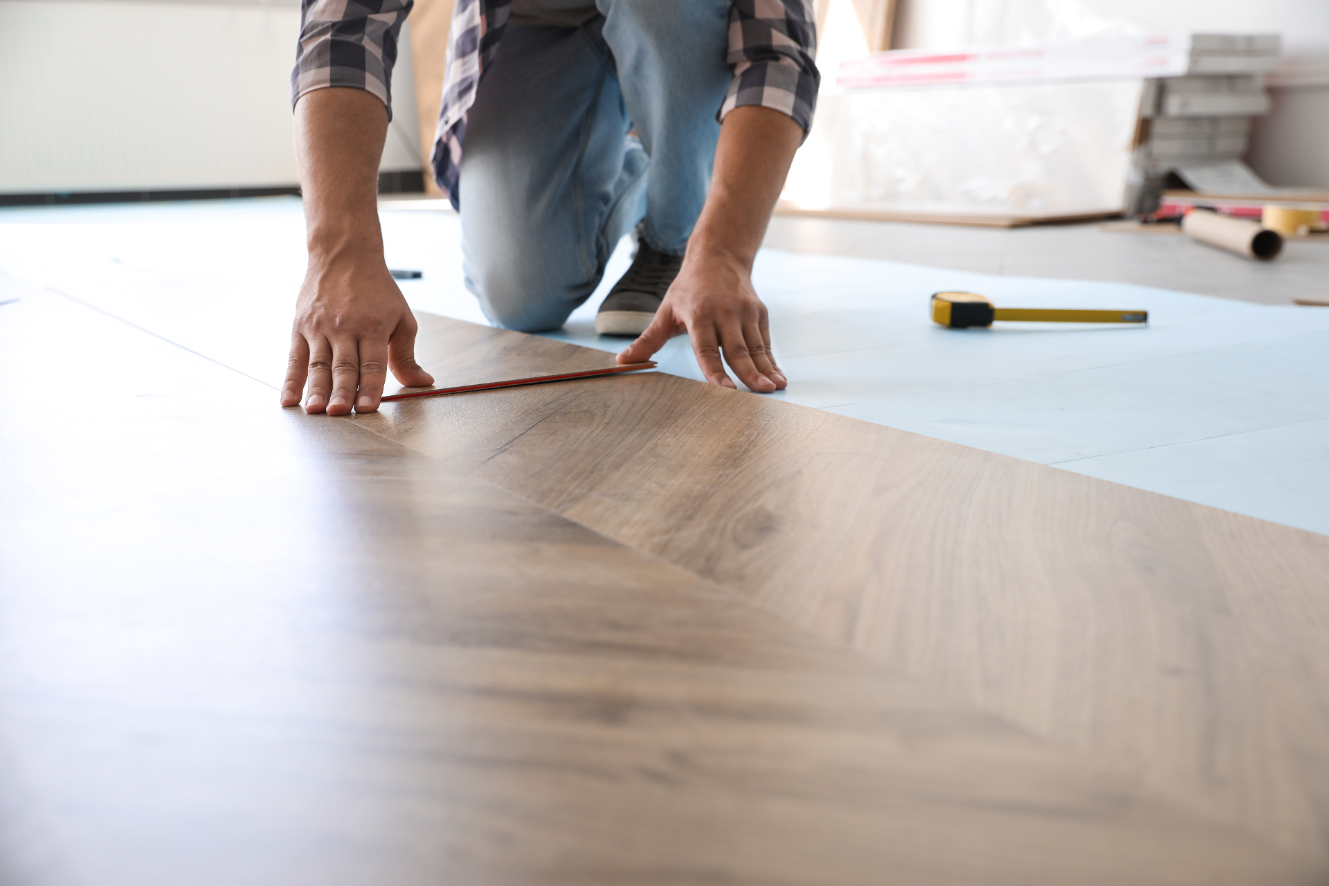 Professional LVP installation