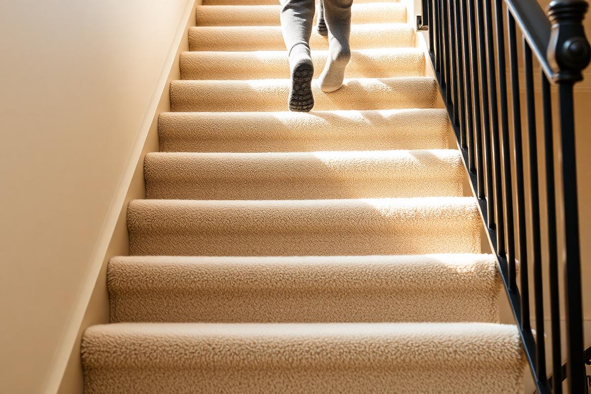 Why stair carpet outperforms hardwood for many homes